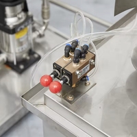 Mélangeur semi-automatique pour eau gazeuse aromatisée, production de boissons gazeuses (Cola), pompe haute pression à 4 têtes pour verre motorisé