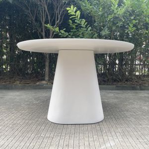 <span class=keywords><strong>Table</strong></span> de salle à manger GRC durable-Résistant au feu, résistant aux fissures, adapté au jardin/terrasse/restaurant, installation facile - Product Image 5