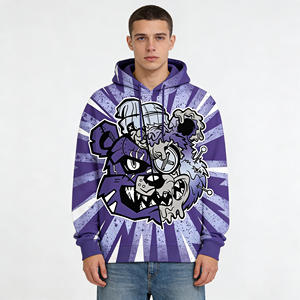 Sublimación pulóver sudadera Fitspi venta al por mayor personalizado 3D Sudadera con capucha Dropshipping moda de los hombres sudaderas con capucha impresas - Product Image 1