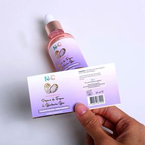 สติกเกอร์ติดขวดกันน้ำแบบกำหนดเอง พิมพ์โลโก้ สติกเกอร์ติดขวดแบบม้วน พิมพ์สติกเกอร์โลโก้ - Product Image 3