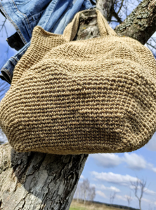 Borsa ecologica in juta all'uncinetto per donna cesto di iuta fatto a mano in vimini da spiaggia borsa estiva regalo per lei - Product Image 6