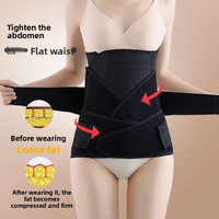 Corset abdominal élastique en graphène post-partum avec soutien pelvien respirant et serre-taille pour l'amincissement après césarienne