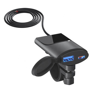 <b>Socket</b> QC3.0 Fast A+C Port for Handlebar Motorcycle Accessories - Product Image 1