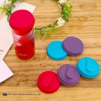Couvre-boîte en caoutchouc réutilisable, étanche et anti-poussière, garde les boissons fraîches, peut être personnalisé avec un logo, style moderne minimaliste, modèle -403