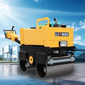 รถบดถนนระบบไฮดรอลิกแบบสั่นคู่ขนาดพกพา800กก. พร้อมเครื่องยนต์ดีเซลระบายความร้อนด้วยอากาศ - Product Image 2