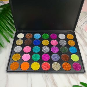 Palette d'ombres à paupières scintillantes 35 couleurs de marque privée de haute qualité, cosmétiques végétaliens à haute teneur en pigments, OEM - Product Image 4