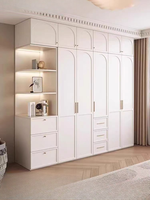 2026 <strong>Best</strong>-<strong>Selling</strong> Modern French-Style Wood Wardrobe Simple Cream Customizable <strong>Bedroom</strong> Furniture Clothes <strong>Storage</strong> <strong>Cabinet</strong>