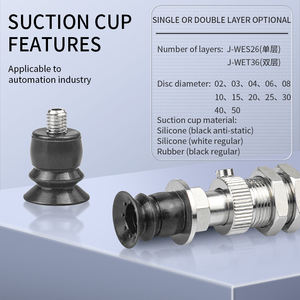 Piezas Neumáticas Wenjin, Ventosa de Vacío para Brazo Robótico, Herraje J-WES26-D2/D10/D50, Accesorios Antiestáticos Tipo J-WET36 Cartron - Product Image 3