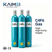 Gas de Hexafluorobutadieno C4F6 de Alta Pureza 99.999% 5N para Grabado HAR Avanzado en FAB de Semiconductores
