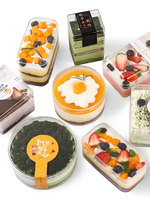 Supports et étagères de rangement multifonctionnels jetables en acrylique non pliables pour l'emballage de desserts, pâtisseries, gâteaux et biscuits
