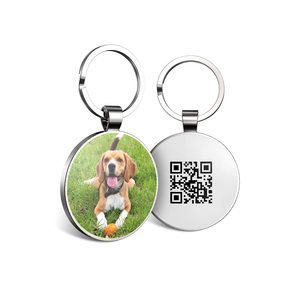 Cá nhân hoá tùy chỉnh thẻ con chó kim loại mã <span class=keywords><strong>QR</strong></span> thẻ vật nuôi thông minh Thẻ ID vật nuôi cho vật nuôi Vòng cổ - Product Image 5