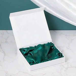 Custom Logo Embossed UV Coated Matte Luxury Magnetic Gift Packaging <b>Paper</b> <b>Box</b> with Satin Lining Inside - Product Image 2