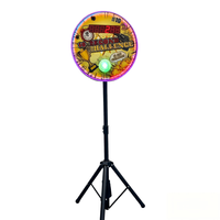 Jeu de réaction rapide en ligne avec bouton-poussoir, chronomètre de compte à rebours de 10 secondes, défi numérique interactif à LED pour stand de carnaval