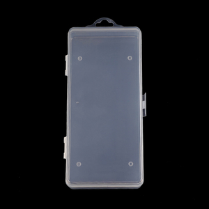 Boîte de rangement cosmétique portable en PP transparent à couche unique avec logo personnalisé, conteneur vide - Product Image 4