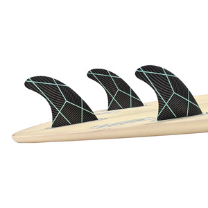 Ailerons de planche de surf Upsurf G5M, ensemble de gouvernail à rayures géométriques - Product Image 2