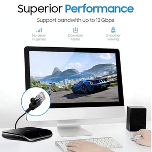 Câble <span class=keywords><strong>Ethernet</strong></span> Cat6 Gigabit ultra-fin 550 MHz UTP, <span class=keywords><strong>cordon</strong></span> de raccordement avec connecteur RJ45 plaqué or, câble <span class=keywords><strong>Ethernet</strong></span> plat Cat6 en rouleau pour routeur - Product Image 4