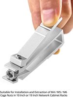 Outil d'insertion/d'élimination de boulons à cage en aluminium Enyoo OEM pour racks de serveurs et armoires réseau de 19/10 pouces