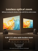 Projecteur JMGON5S Ultra, laser tricolore, zoom 4K, déplacement d'axe, DLP domestique, Android, garantie, Ultra HD, mobile
