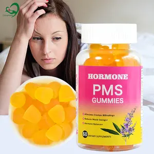 Private Label Gummies PMS Compléments alimentaires pour la ménopause avec prise en charge des sueurs nocturnes pour femmes
