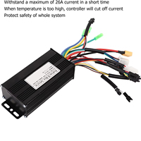 Contrôleur de vélo électrique 24V 36V 48V 500W 750W 26A à onde sinusoïdale ou carrée sans capteur Hall pour trottinette électrique