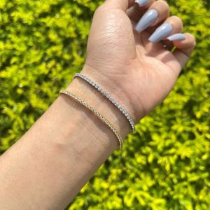 Dylam Wholesale 925 Silver Tennis Chain Bezel Sterling Cz <b>Adjustable</b> Rose Gold Solid Mounting Extremely Stylish Women <b>Bracelet</b> - Product Image 4