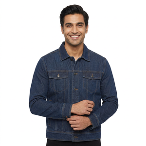 Men <b>Denim</b> <b>Jacket</b> 2026 New Arrival High Quality Wholesale <b>Custom</b> <b>Denim</b> <b>Jacket</b> Washed <b>Custom</b> Men Jean <b>Jackets</b> - Product Image 1
