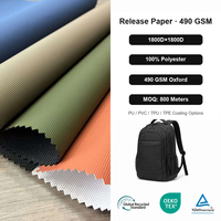 Tissu Oxford 1800D*1800D avec papier de démoulage, 100% résistant à la déchirure, pour usage extérieur, bagages, tentes, auvents, sacs à dos, PU, PVC, TPE, TPU