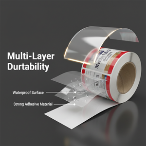 Premium pharmaceutical <b>labels</b>; custom vinyl <b>labels</b> for pharmaceutical products, perfumes, juice bottles and health supplements - Product Image 4