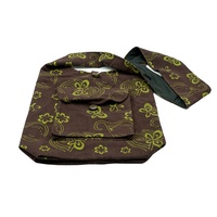Tas Selempang Bahu Samping Bohemian Nepal 100% Buatan Tangan, Anyaman, Motif Cetak, Kanvas Katun, Bordir, Dapat Disesuaikan