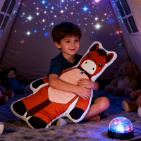 Coussin décoratif personnalisé en forme de cheval, imprimé, grand coussin pour canapé parent-enfant, repos et détente