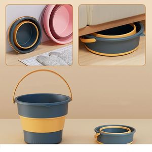 Seau de cuisine et de pêche pliable multifonction en plastique de haute qualité, personnalisable, pour le lavage et le nettoyage - Product Image 6