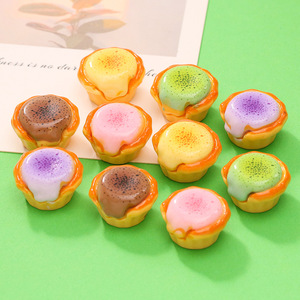 ของเล่นจำลองขนมทาร์ตเนื้อนุ่ม 3 มิติ ของเล่นเรซิ่นขนาดจิ๋ว ของเล่นทำมือสำหรับเด็ก ของขวัญขายส่ง - Product Image 1