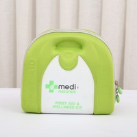 Estuche de Primeros Auxilios de EVA Resistente al Agua, de Gran Capacidad, Portátil, Cuadrado, para el Hogar, el Automóvil y Viajes