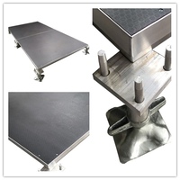 Tente de scène modulaire portable à faible hauteur avec cadre en alliage d'aluminium 1,22x1,22m 2x1m, haute capacité de charge, à vendre