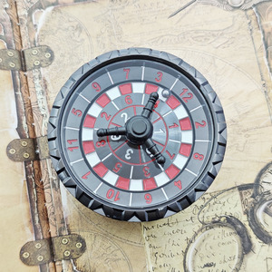 Kim loại 7-in-1 đôi Roulette xúc xắc quay con lăn bóng Carousel <span class=keywords><strong>Dice</strong></span> Set DND kim loại xúc xắc - Product Image 5