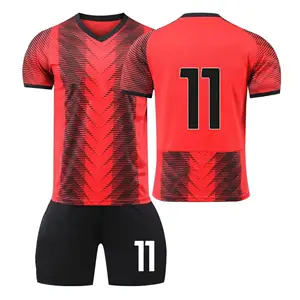 Fabriekswinkel Heren Voetbalsportkleding Met Korte Mouwen 24-25 Nieuwe Modieuze Wedstrijdpak Set