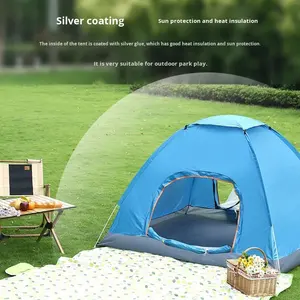 Tente de <span class=keywords><strong>camping</strong></span> portable à ouverture rapide à une touche, cadre en fibre de verre, tissu Oxford, tente automatique de plein air, <span class=keywords><strong>prix</strong></span> bas - Product Image 5