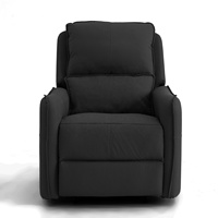 Geeksofa Chaise inclinable électrique moderne en tissu avec massage, chauffage et chargement USB pour meubles de salon