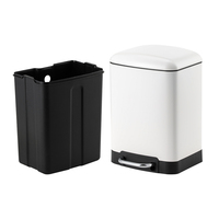 SY moderne grande poubelle appuyant sur le Type en acier inoxydable pédale poubelle poubelle pour cuisine salle de bain ménage