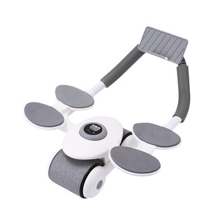 Roue abdominale multifonctionnelle auto-rétractable avec support coudes pour exercices abdominaux en intérieur, amincissement du ventre et aide aux crunches - Product Image 5