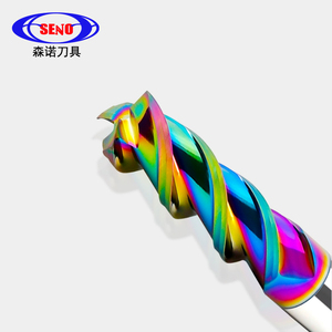 Fresa in metallo duro con rivestimento DLC fresa a 3 scanalature ad alta lucidatura per fresa per macchine utensili <span class=keywords><strong>CNC</strong></span> in alluminio - Product Image 4