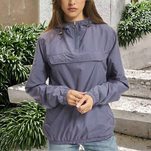 Custom Luxury Men's Autumn Stand Collar Zipper Front Logo-Appliqued Breathable <b>Waterproof</b> Eco-Friendly Casual Hooded <b>Jacket</b> - Product Image 3