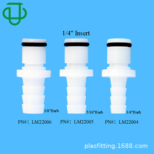 Acoplamientos de Conexión Rápida Unidireccionales Serie L, Plástico POM, Macho-Hembra, Rectos, Impermeables, 6.4-9.5mm, para Tuberías de Gas y Líquidos - Product Image 4