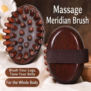 Cepillo de madera ergonómico Gua Sha con perillas lisas para masaje corporal, peine para el cuidado corporal en el hogar y spa, proveedor de cepillos de madera Gua Sha - Product Image 1