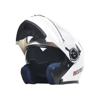 Casque modulaire ABS, style flip-up, casque de moto pour adulte, design flip-up, double visière anti-buée