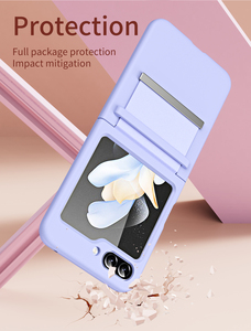 Étui rigide PC à la mode avec housse de protection à charnière de ceinture souple pour Samsung pour Galaxy Z Flip6 <span class=keywords><strong>Compatible</strong></span> avec Flip5 Flip4 F - Product Image 5