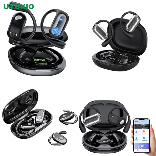 2026 Translator Headphones Open-Ear OWS 4 Modes No Subscription Real-Time Translation OWS Earbuds 144 Languages BT 5.4 New