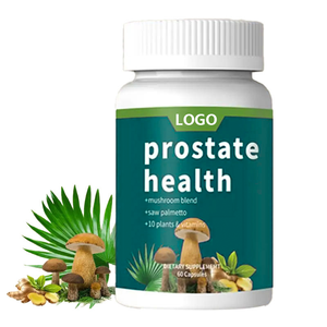 Suplementos de soporte de próstata con etiqueta personalizada OEM para hombres Cápsulas de hierbas de palma enana Sierra natural Vitaminas para la salud masculina adulta - Product Image 1