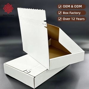 Baoren 2026 High-End Reusable Top-Opening Zipper Airplane <b>Box</b> 30x20x5cm <b>Flat</b> Corrugated Paper Clothing Shipping Tape-Free <b>Box</b> - Product Image 1