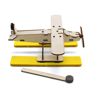 Kit de modelo de hidroavión de madera, juguete educativo de ciencia de montaje manual para niños de 4 a 6 años - Product Image 3